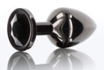 plug bijou anal diamond jewel m 7 x 33cm noir