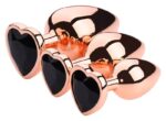 plug bijou anal gold heart l 8 x 41cm noir 1