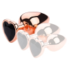 plug bijou anal gold heart l 8 x 41cm noir