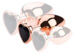 plug bijou anal gold heart m 7 x 34cm noir