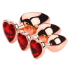 plug bijou anal gold heart s 6 x 27 cm rouge 1