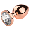 plug bijou anal pinkygold l 85 x 4cm bijou transparent 2
