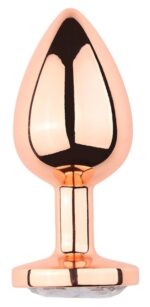 plug bijou anal pinkygold l 85 x 4cm bijou transparent 3