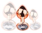 plug bijou anal pinkygold m 75 x 33cm bijou transparent 1