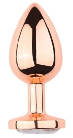 plug bijou anal pinkygold m 75 x 33cm bijou transparent 3