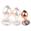 plug bijou anal pinkygold s 65 x 27cm bijou transparent 1