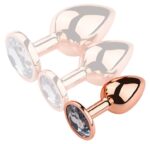 plug bijou anal pinkygold s 65 x 27cm bijou transparent