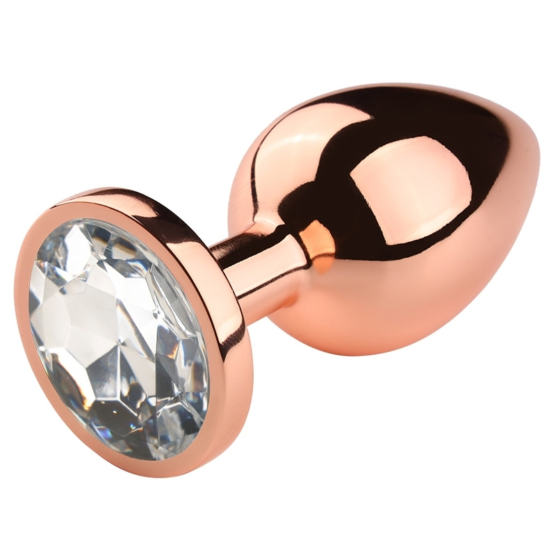 plug bijou anal pinkygold s 65 x 27cm bijou transparent 2