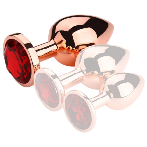 plug bijou anal redgold l 85 x 4cm bijou rouge