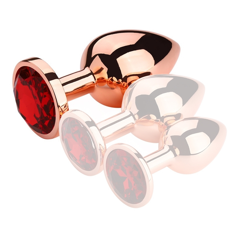 plug bijou anal redgold l 85 x 4cm bijou rouge