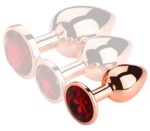 plug bijou anal redgold s 65 x 27cm bijou rouge