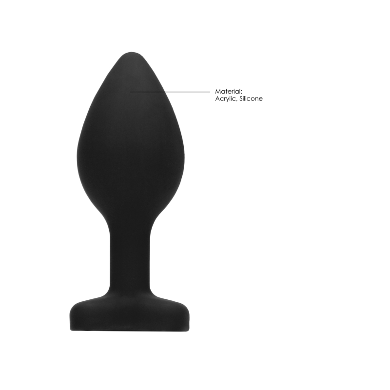 plug bijou anal silicone heart 6 x 28 cm noir 4 scaled