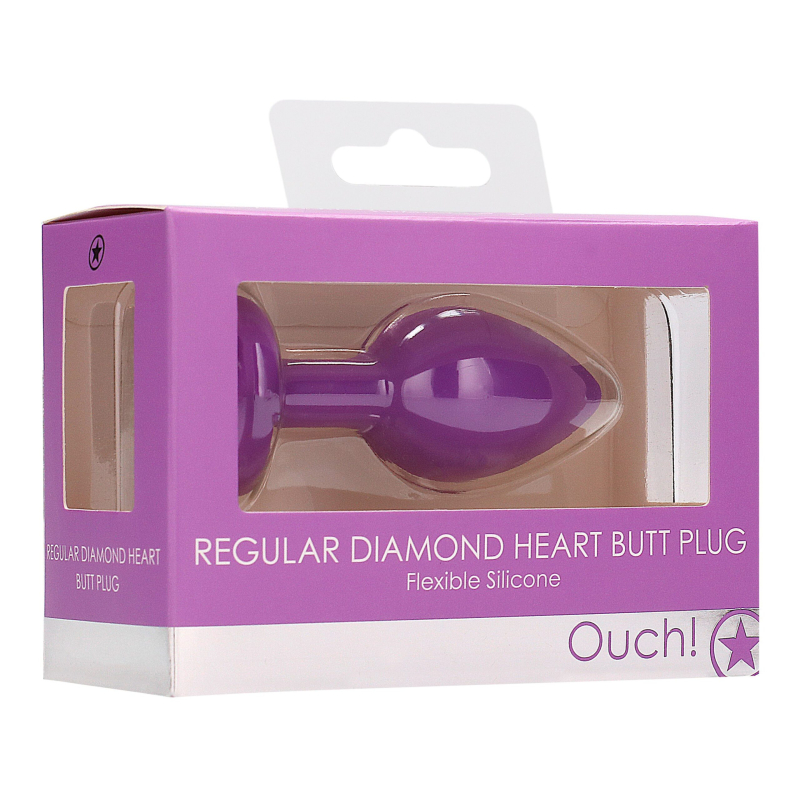 plug bijou anal silicone heart 6 x 28 cm violet 1 scaled