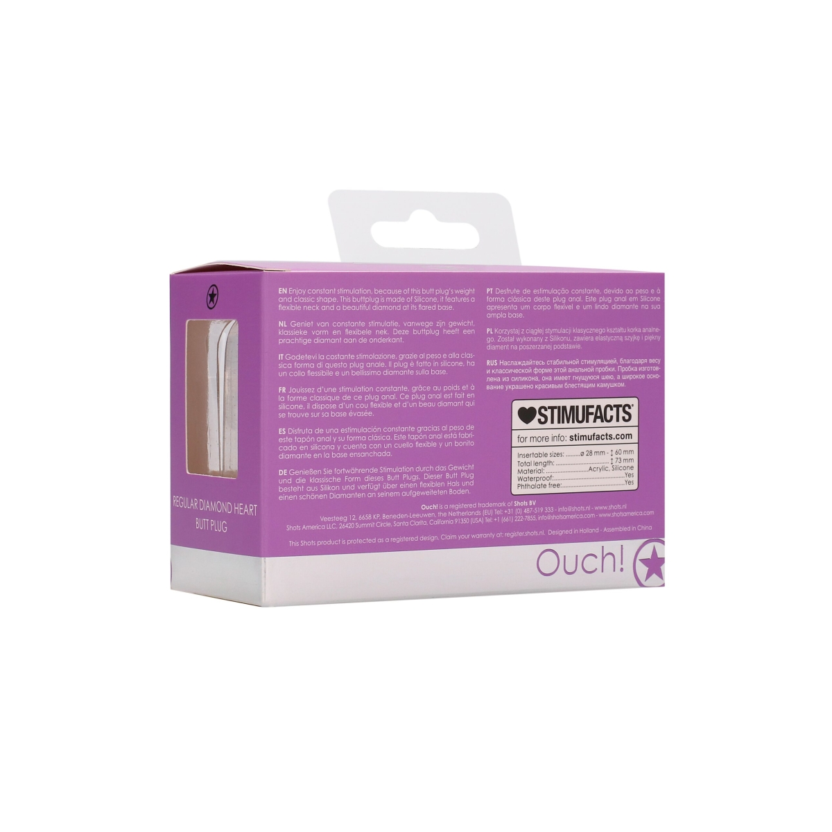 plug bijou anal silicone heart 6 x 28 cm violet 10 scaled