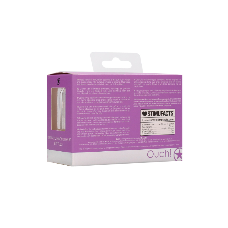 plug bijou anal silicone heart 6 x 28 cm violet 10 scaled