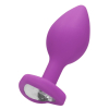 plug bijou anal silicone heart 6 x 28 cm violet 2 scaled