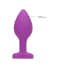 plug bijou anal silicone heart 6 x 28 cm violet 5 scaled