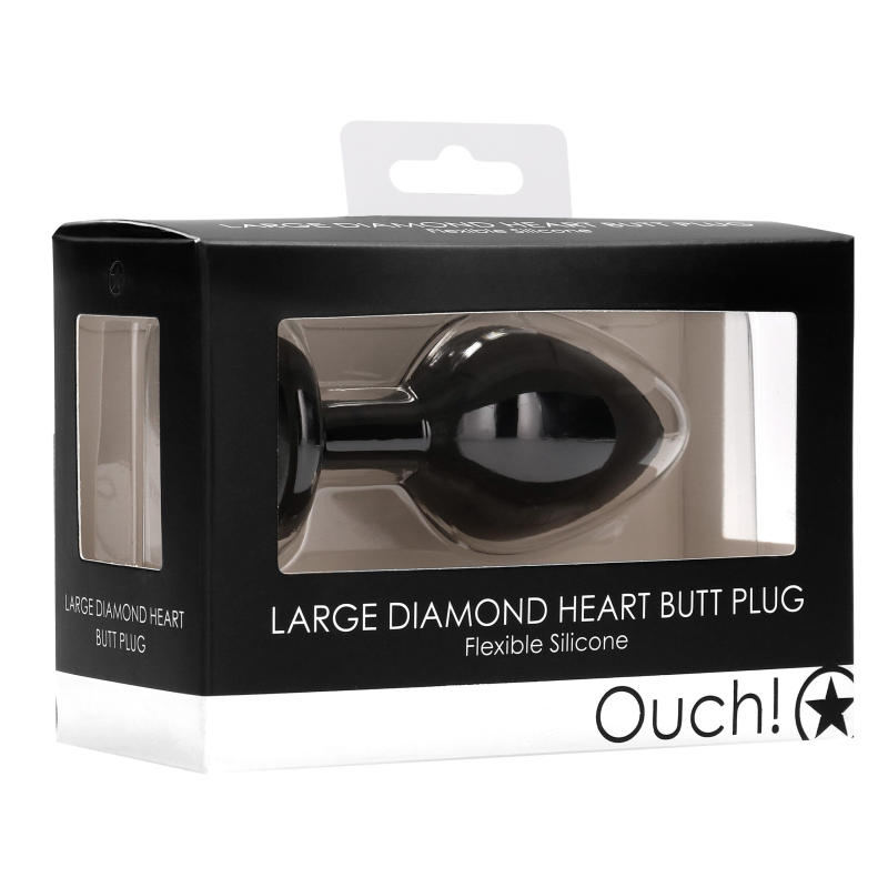 plug bijou anal silicone heart 7 x 35 cm noir 1 scaled