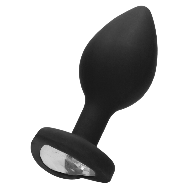 plug bijou anal silicone heart 7 x 35 cm noir 2 scaled