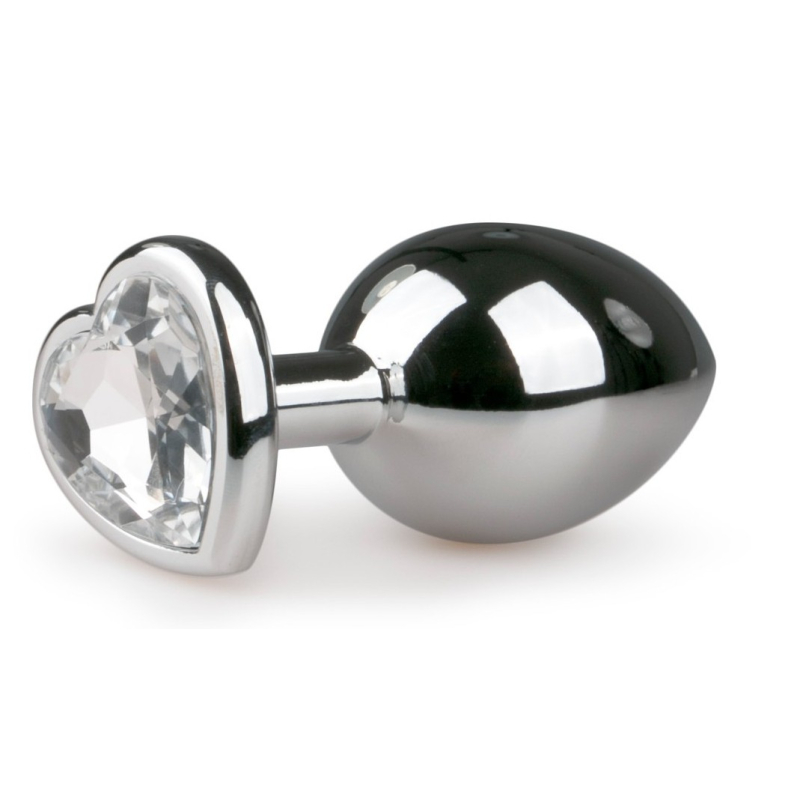 plug bijou argent en coeur medium 71 x 32cm 1