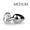 plug bijou argent en coeur medium 71 x 32cm