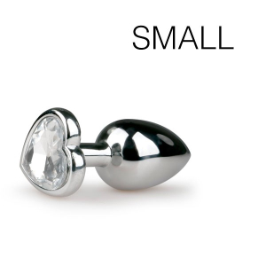plug bijou argent en coeur small 63 x 26 cm