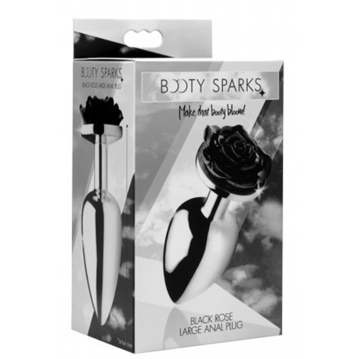 plug bijou avec rose noire 75 x 34 cm medium 1