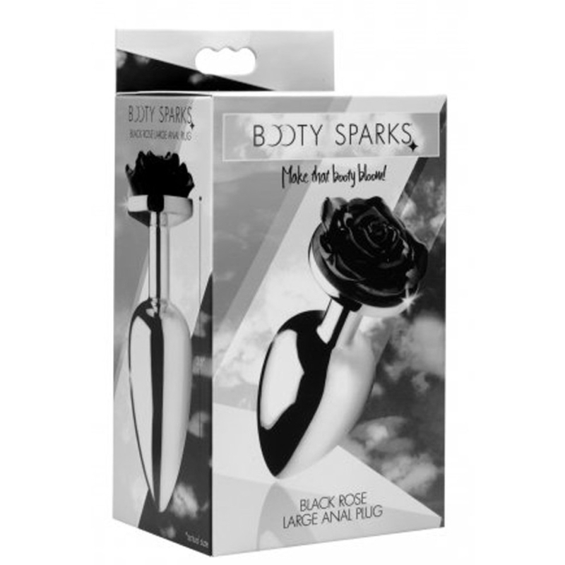 plug bijou avec rose noire 75 x 34 cm medium 1