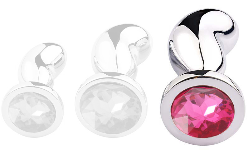 plug-bijou-bean-silver-l-9-x-35cm-rose plug bijou bean silver l 9 x 35cm rose