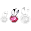 plug-bijou-bean-silver-m-7-x-3cm-rose plug bijou bean silver m 7 x 3cm rose