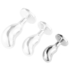 plug bijou bean silver s 6 x 23cm 1