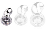 plug bijou bean silver s 6 x 23cm