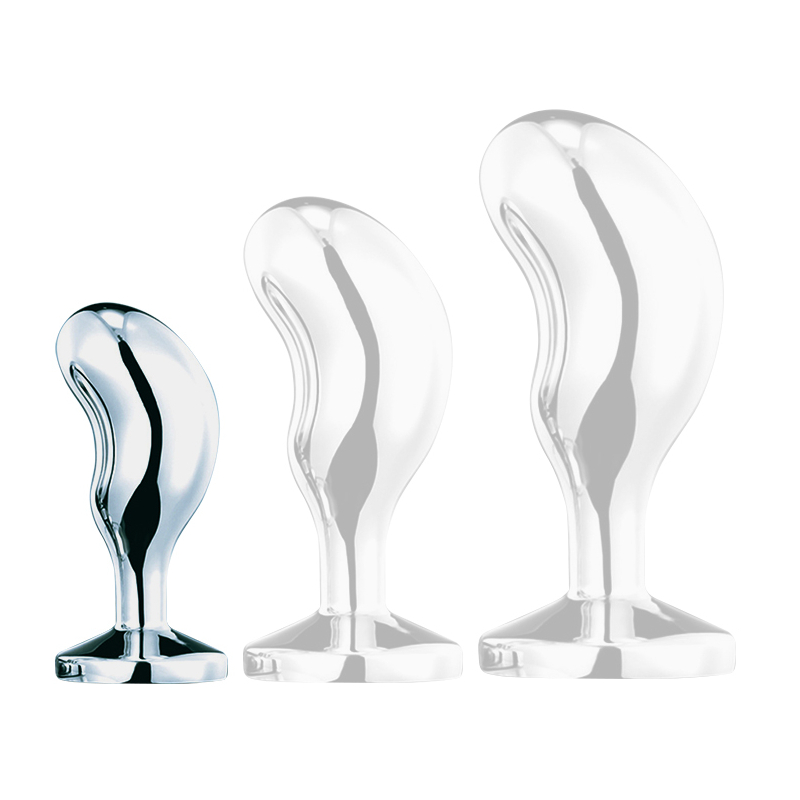 plug bijou bean silver s 6 x 23cm noir 2