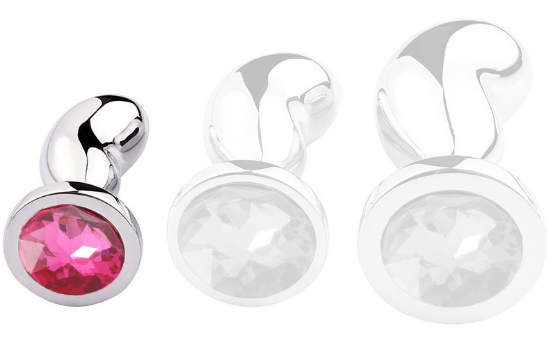 plug-bijou-bean-silver-s-6-x-23cm-rose plug bijou bean silver s 6 x 23cm rose