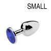 plug bijou bleu 6 x 27 cm