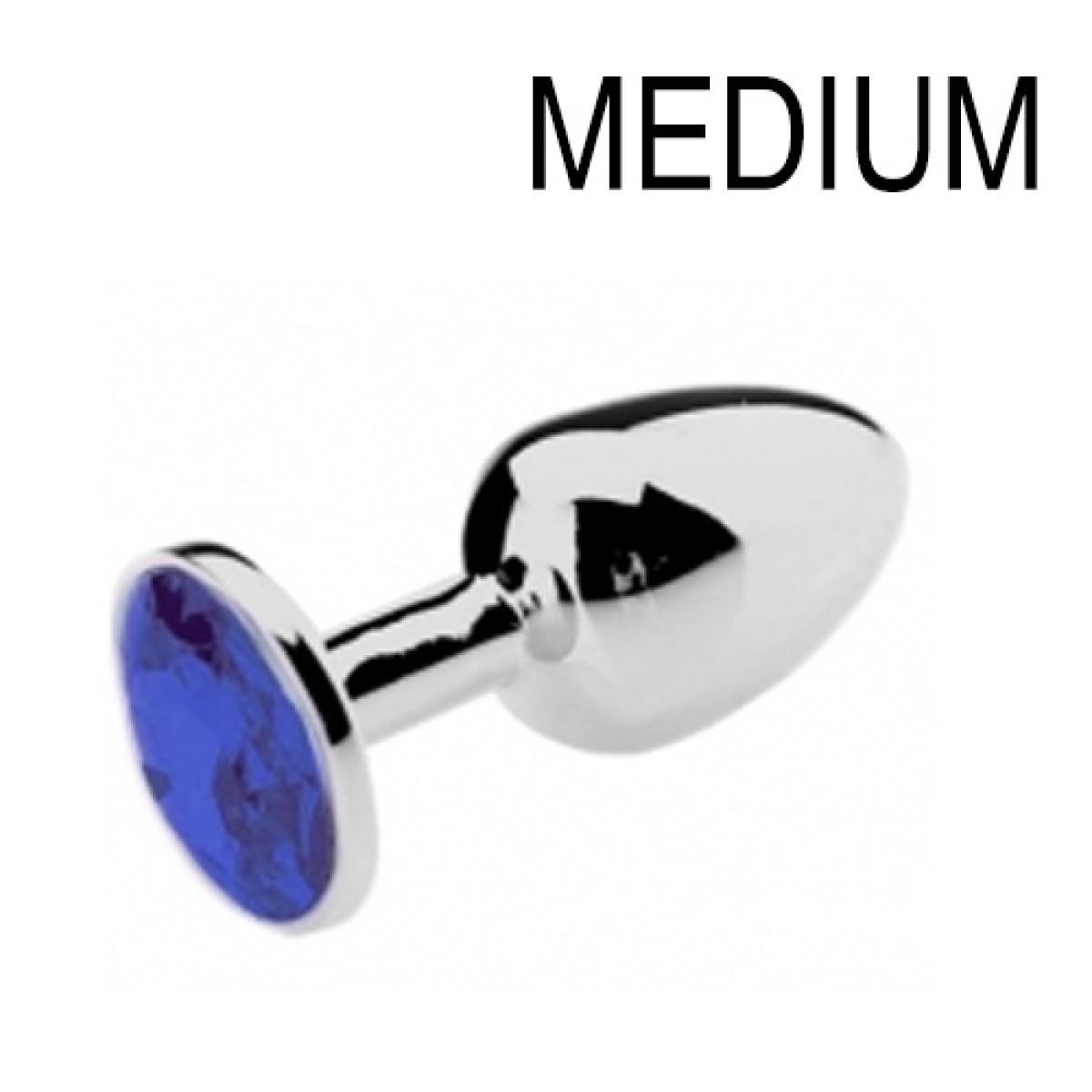 plug bijou bleu 7 x 34 cm