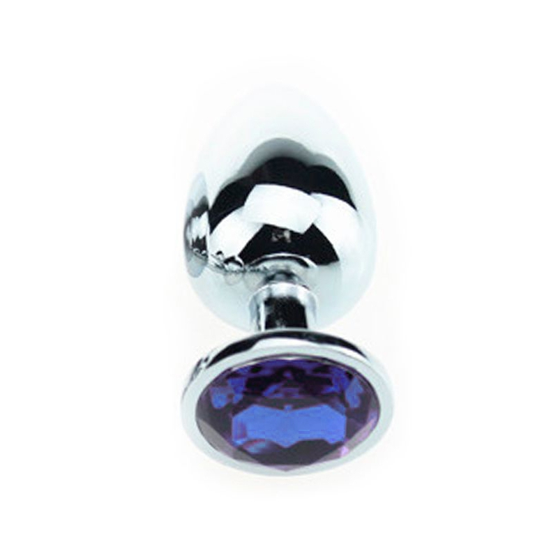plug bijou bleu 8 x 4 cm 1