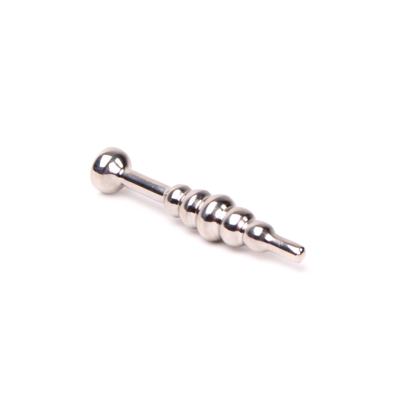 plug bijou d uretre ball dipstick transparent 6cm 12mm 2