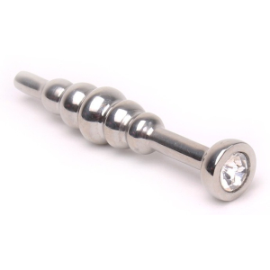 plug bijou d uretre ball dipstick transparent 6cm 12mm