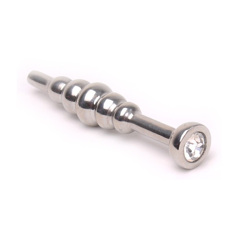 plug bijou d uretre ball dipstick transparent 6cm 12mm