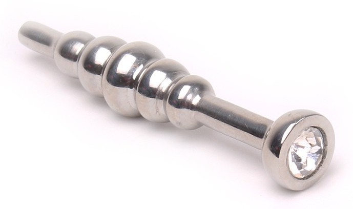 plug bijou d uretre ball dipstick transparent 6cm 12mm