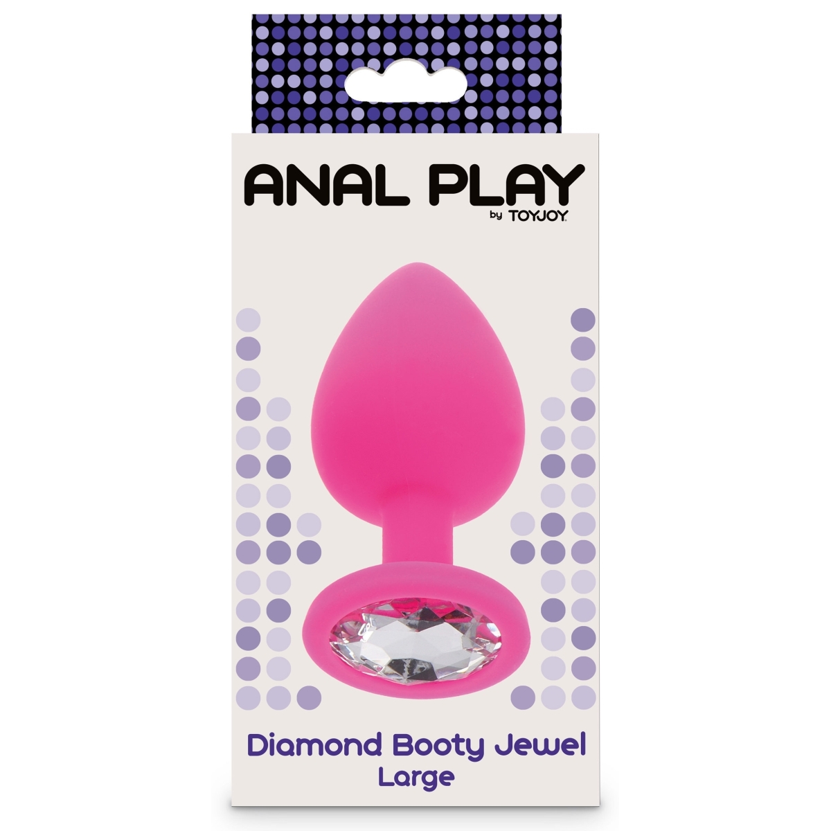 plug bijou diamond booty l 9 x 4cm rose 1