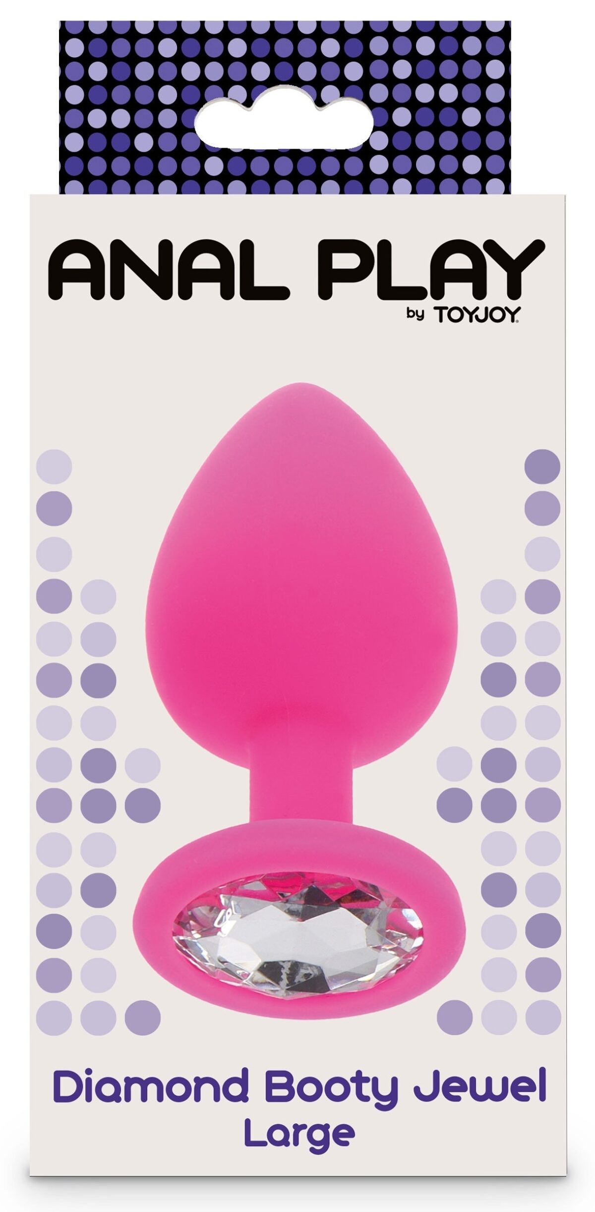 plug bijou diamond booty l 9 x 4cm rose 1