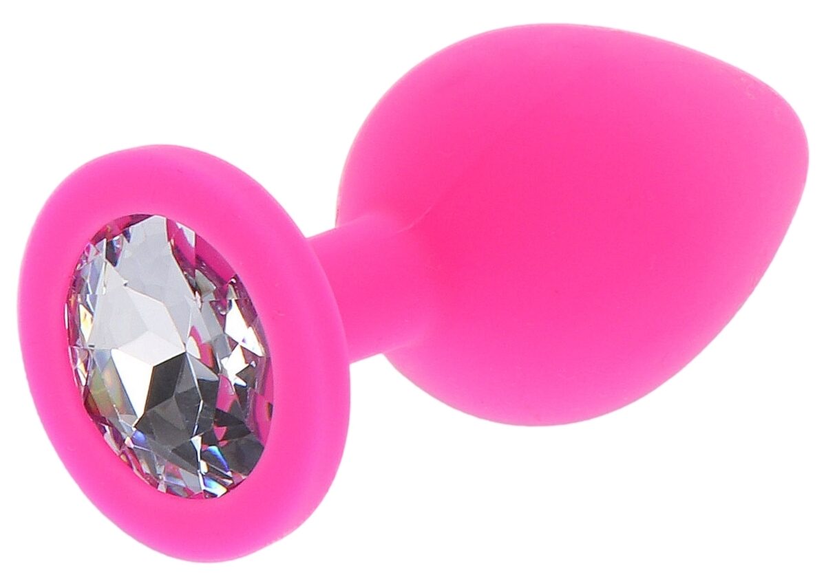 plug bijou diamond booty l 9 x 4cm rose