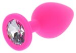 plug bijou diamond booty l 9 x 4cm rose