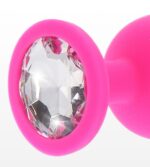 plug bijou diamond booty l 9 x 4cm rose 3