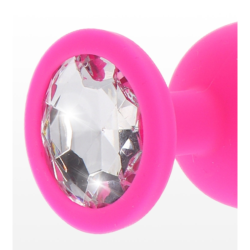 plug bijou diamond booty l 9 x 4cm rose 3