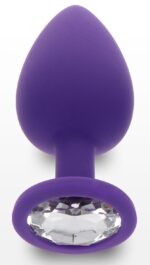 plug bijou diamond booty l 9 x 4cm violet 2