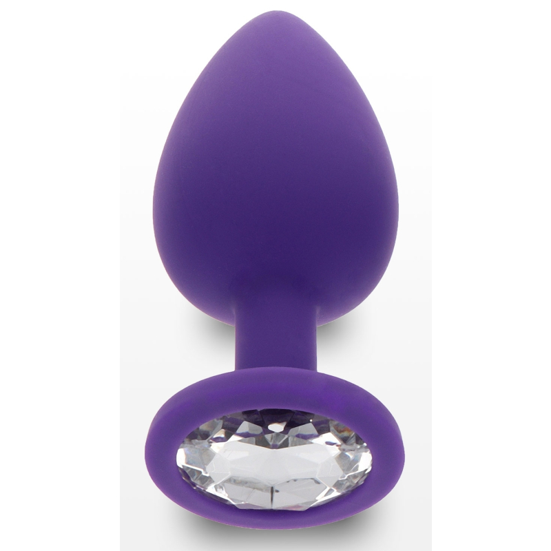 plug bijou diamond booty l 9 x 4cm violet 2