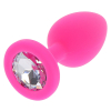 plug bijou diamond booty m 7 x 35cm rose